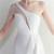 In Stock:Ship in 48 Hours White One Shoulder Mesh Perspective Beading Party Dress