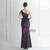 In Stock:Ship in 48 Hours Colorful Black Split Sequins Party Dress