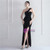 In Stock:Ship in 48 Hours Black Sequins Pleats One Shoulder Party Dress