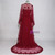 Casual Burgundy Lace Crystals Mermaid Long Mother of the Bride Dresses