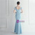 In Stock:Ship in 48 Hours Sky Blue Cap Sleeve Feather Party Dress