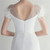 In Stock:Ship in 48 Hours White Cap Sleeve Feather Party Dress