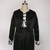 Amazing Black Satin Lace Tea Length Mother of the Bride Dresses With Long Jacket