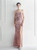 In Stock:Ship in 48 Hours Pink Sequins Backless Beading Split Party Dress