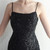 In Stock:Ship in 48 Hours Black Sequins Backless Beading Split Party Dress