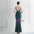 In Stock:Ship in 48 Hours Green Sequins Backless Beading Split Party Dress