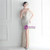 In Stock:Ship in 48 Hours Apricot White Spaghetti Straps Beading Party Dress