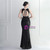 In Stock:Ship in 48 Hours Black Mermaid Sequins Backless Beading Party Dress