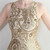 In Stock:Ship in 48 Hours Gold Mermaid Sequins Backless Beading Party Dress