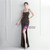 In Stock:Ship in 48 Hours Colorful Black Sequins Cross Straps Party Dress