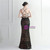 In Stock:Ship in 48 Hours Colorful Black Sequins Cross Straps Party Dress