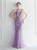 In Stock:Ship in 48 Hours Purple Tulle Sequins Backless Beading Party Dress