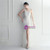 In Stock:Ship in 48 Hours White Sequins Split One Shoulder Party Dress