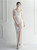 In Stock:Ship in 48 Hours White Sequins Split One Shoulder Party Dress