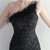 In Stock:Ship in 48 Hours Black Sequins One Shoulder Feather Party Dress