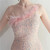 In Stock:Ship in 48 Hours Pink Sequins One Shoulder Feather Party Dress