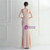 In Stock:Ship in 48 Hours Pink Sequins One Shoulder Feather Party Dress
