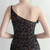 In Stock:Ship in 48 Hours Colorful Black Sequins One Shoulder Feather Party Dress