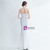 In Stock:Ship in 48 Hours White Sequins Pleats Split Party Dress