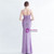 In Stock:Ship in 48 Hours Purple Sequins Pleats Split Party Dress