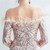 In Stock:Ship in 48 Hours Gold Long Sleeve Sequins Feather Party Dress