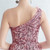 In Stock:Ship in 48 Hours Pink Mermaid One Shoulder Feather Party Dress