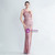 In Stock:Ship in 48 Hours Pink Mermaid One Shoulder Feather Party Dress