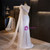 White Mermaid Sequins One Shoulder Prom Dress
