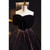 Black Ball Gown Off the Shoulder Prom Dress