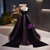 Black Ball Gown Off the Shoulder Prom Dress