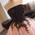 Pink Tulle Strapless Black Appliques Beading Prom Dress
