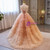 Champagne Tulle Tiers Sequins Quinceanera Dress