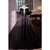 Black Ball Gown Short Sleeve Pearls Quinceanera Dress