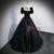 Black Tulle Sequins Strapless Prom Dress