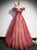 Burgundy Sequins Off the Shoulder Prom Dress