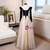 Black Velvet Tulle Off the Shoulder Pearls Prom Dress