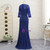 Charming Plus Size Royal Blue 2017 Mother Of The Bride Dresses Mermaid 3/4 Sleeves