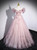 Pink Tulle Sequins Off the Shoulder Beading Flower Prom Dress