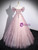 Pink Tulle Sequins Off the Shoulder Beading Flower Prom Dress