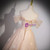 Champagne Tulle Off the Shoulder Flower Prom Dress