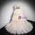 Champagne Mermaid Sequins Tulle Strapless Prom Dress