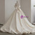 Ivory Satin Strapless Beading Wedding Dress