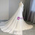 White Mermaid Lace Tulle Long Sleeve Wedding Dress