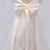 Ivory Satin Square Puff Sleeve Short Wedding Dress