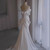 White Mermaid Bow Satin Strapless Wedding Dress 