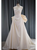 Ivort Satin Strapless Pleats Wedding Dress