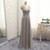 Latest  Gray 2017 Mother Of The Bride Dresses A-line V-neck Chiffon Lace