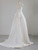 Ivory Satin V-neck Wedding Dress