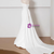 White Mermaid Strapless Pleats Pearls Wedding Dress