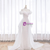 White Sequins Off the Shoulder Wedding Dress